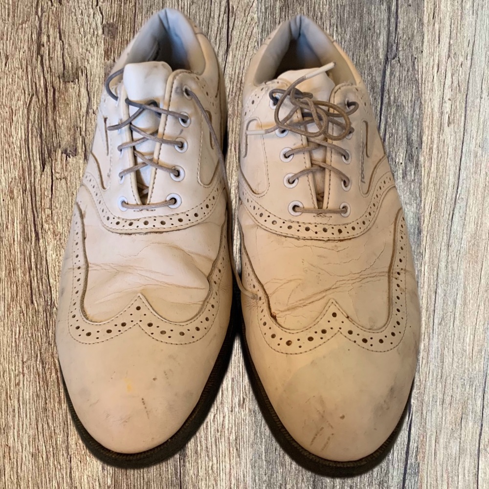 Men’s FootJoy Agua-Lites Golf Shoes Used in Box White Size 9.5 W